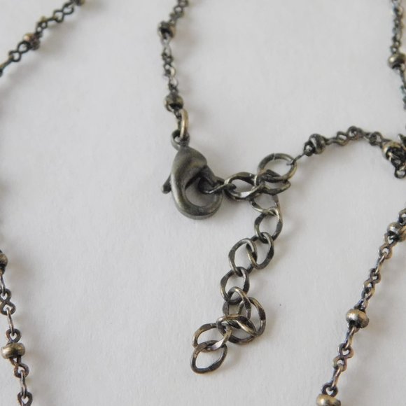 Queen of Hearts Lucky Brand brass necklace - Picture 5 of 6